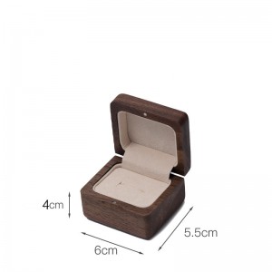 2023 Classic Elegant Vintage Luxury double ring box custom Jewelry packaging box